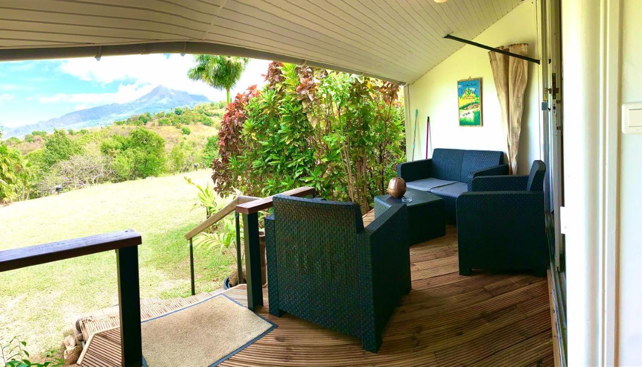 Lodge Colibris Piscine Privee Vue Panoramique Mer Et Montagne Pelee , 500 M Plage Dans Un Parc , Calme Assure Ideal Pour Decouvrir Le Nord Caraibes Le Carbet Ngoại thất bức ảnh